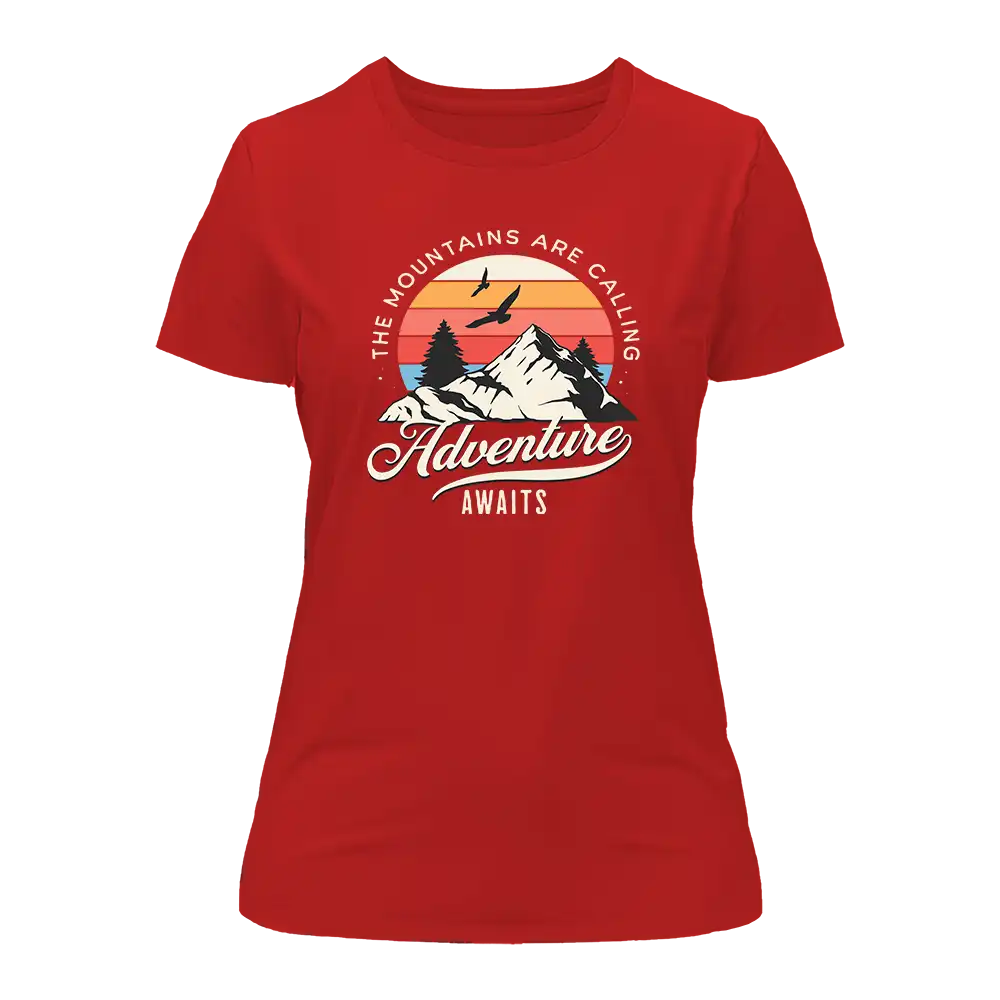 The Mountains Are Calling T-Shirt for Women by Outdoorzees