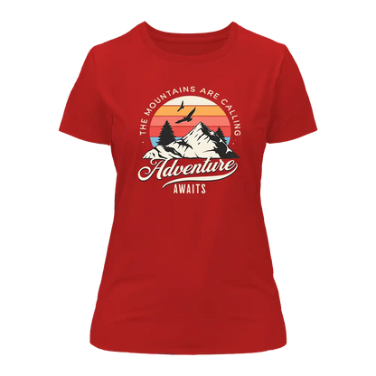 The Mountains Are Calling T-Shirt for Women by Outdoorzees
