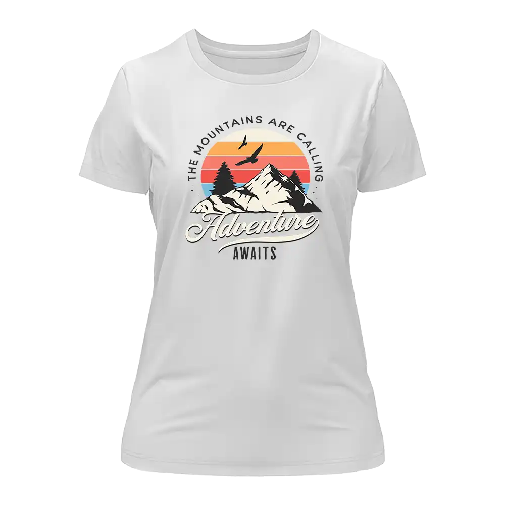 The Mountains Are Calling T-Shirt for Women by Outdoorzees