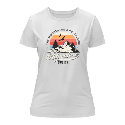 The Mountains Are Calling T-Shirt for Women by Outdoorzees