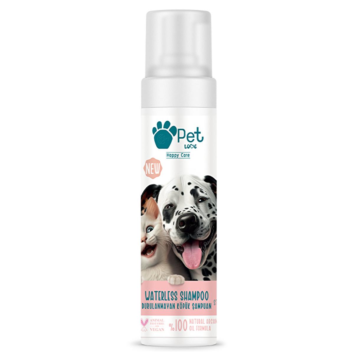 Pet Love Argan Oil Pet Shampoo for Cats and Dogs - 7.61 fl oz, Natural Fur Care by Beauty Care Bag
