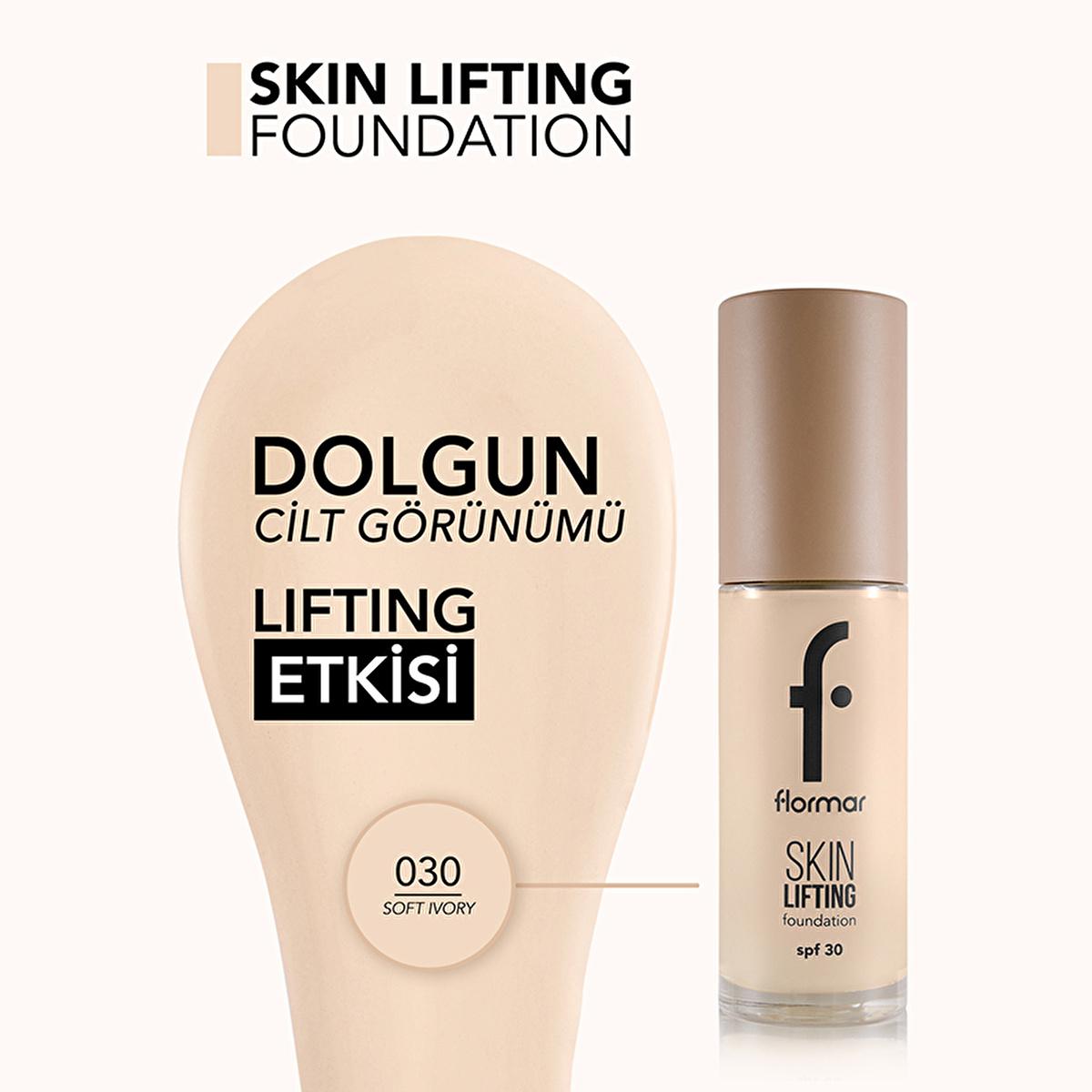Flormar Anti-Aging Foundation Makeup - Natural Finish, SPF 30, Creamy Texture | Flormar Skin Lifting by Beauty Care Bag