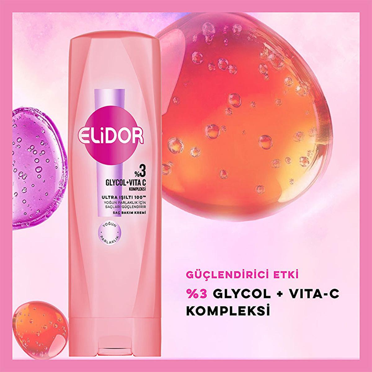 Elidor Ultra Işıltı 100 Hair Care Cream - Intense Shine & Nourishment for Damaged Hair by Beauty Care Bag