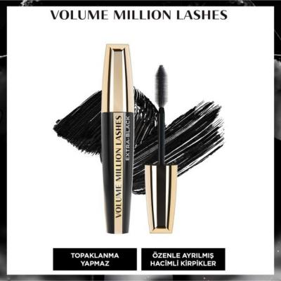 Loreal Paris Volume Million Lashes Extra Black Mascara for Voluminous, Lengthened Lashes - Long-Lasting, Easy Application by Beauty Care Bag