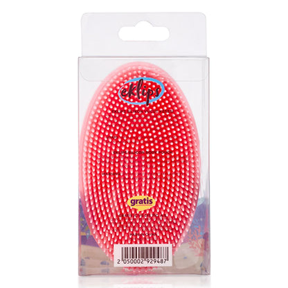 Eklips Silicone Body Scrubber - Dual Sided Exfoliating Brush for Cleansing and Scalp Massage - Healthier Skin & Relaxation by Beauty Care Bag