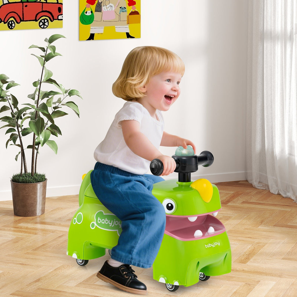Toddler Ride on Toy Walking Sliding Car with Lights and Music by GBruno Store