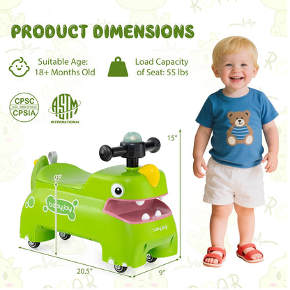 Toddler Ride on Toy Walking Sliding Car with Lights and Music by GBruno Store