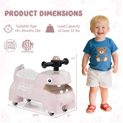 Toddler Ride on Toy Walking Sliding Car with Lights and Music by GBruno Store