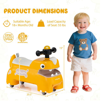 Toddler Ride on Toy Walking Sliding Car with Lights and Music by GBruno Store