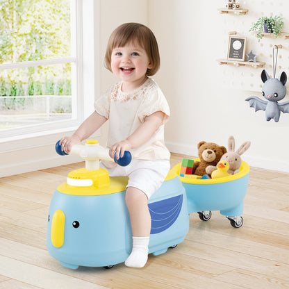 Toddler Ride on Toy with Trailer and Light Music by GBruno Store