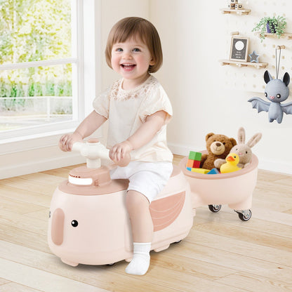 Toddler Ride on Toy with Trailer and Light Music by GBruno Store
