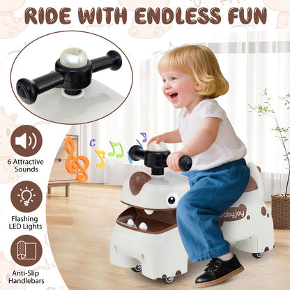 Toddler Ride on Toy Walking Sliding Car with Lights and Music by GBruno Store