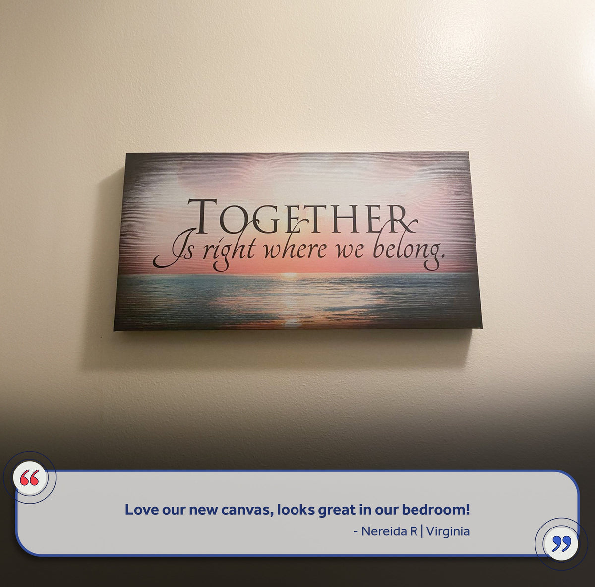 Together Sign VI by Tailored Canvases