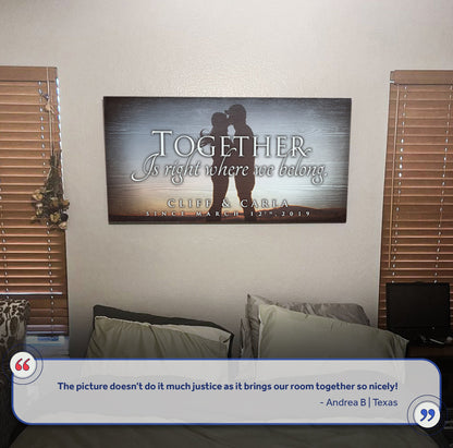 Together Sign V by Tailored Canvases