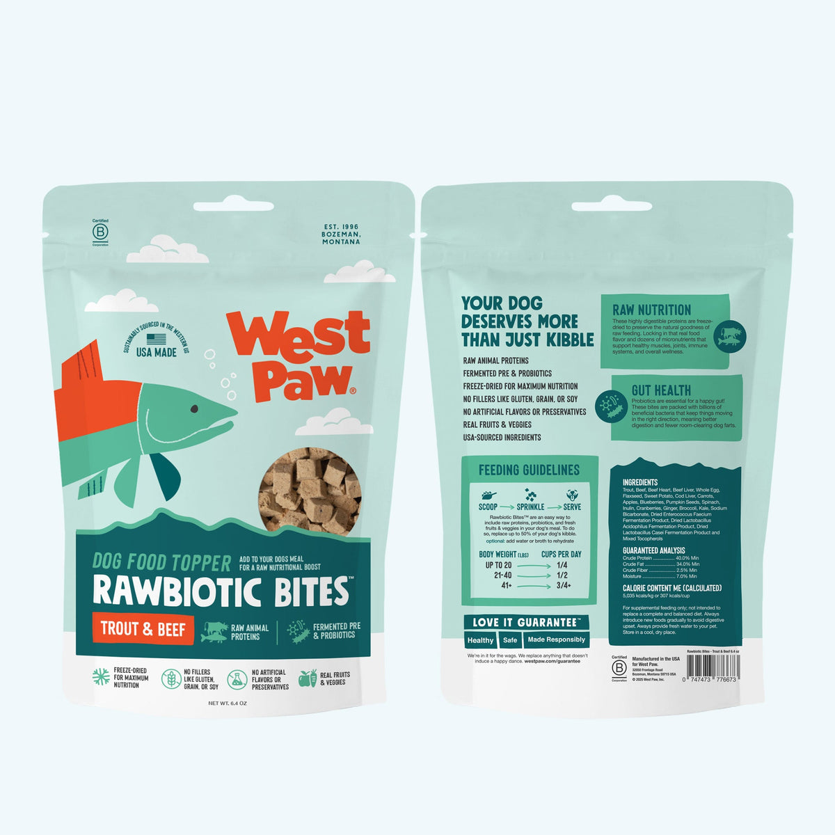 Trout & Beef Dog Food Topper by West Paw