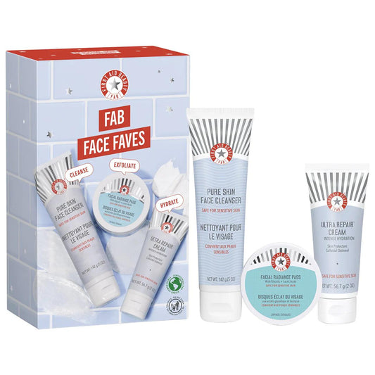FAB Face Faves skincare gift set for sensitive skin