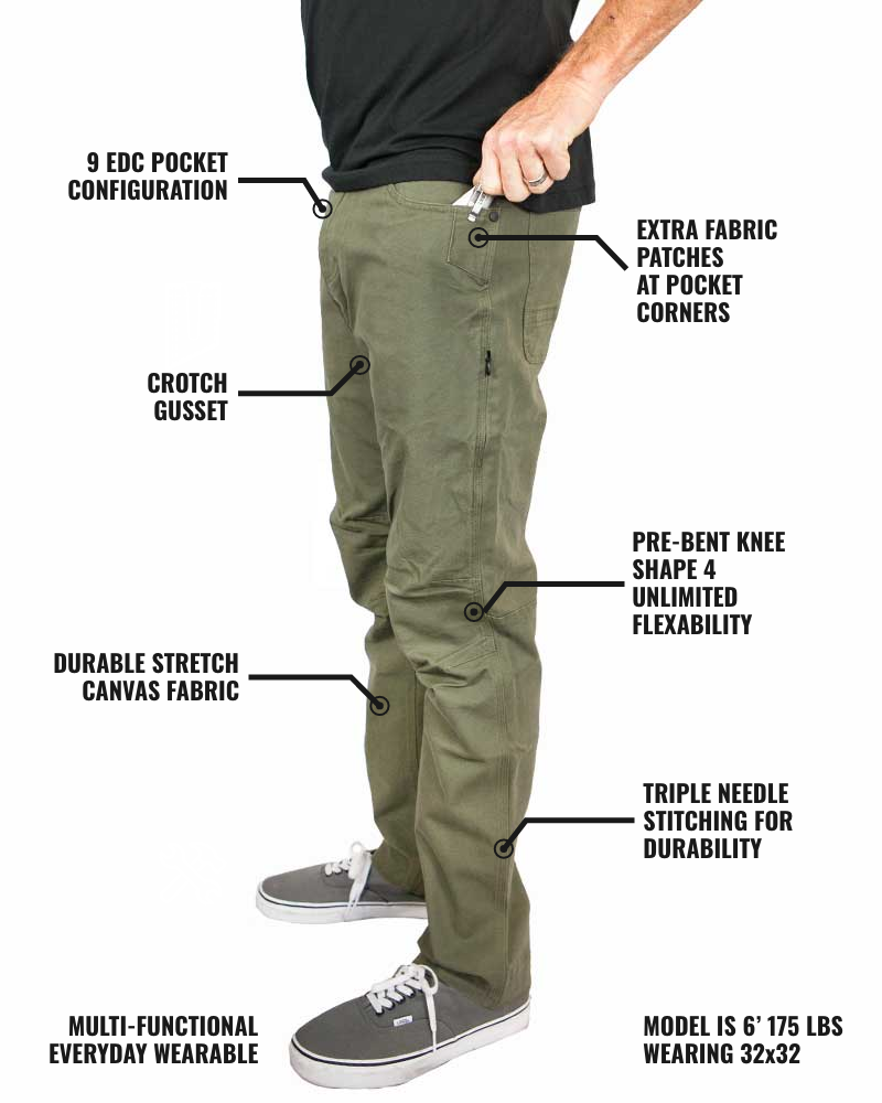 Trailblazer Taper Fit Pants - DK Olive by Off The Grid Surplus