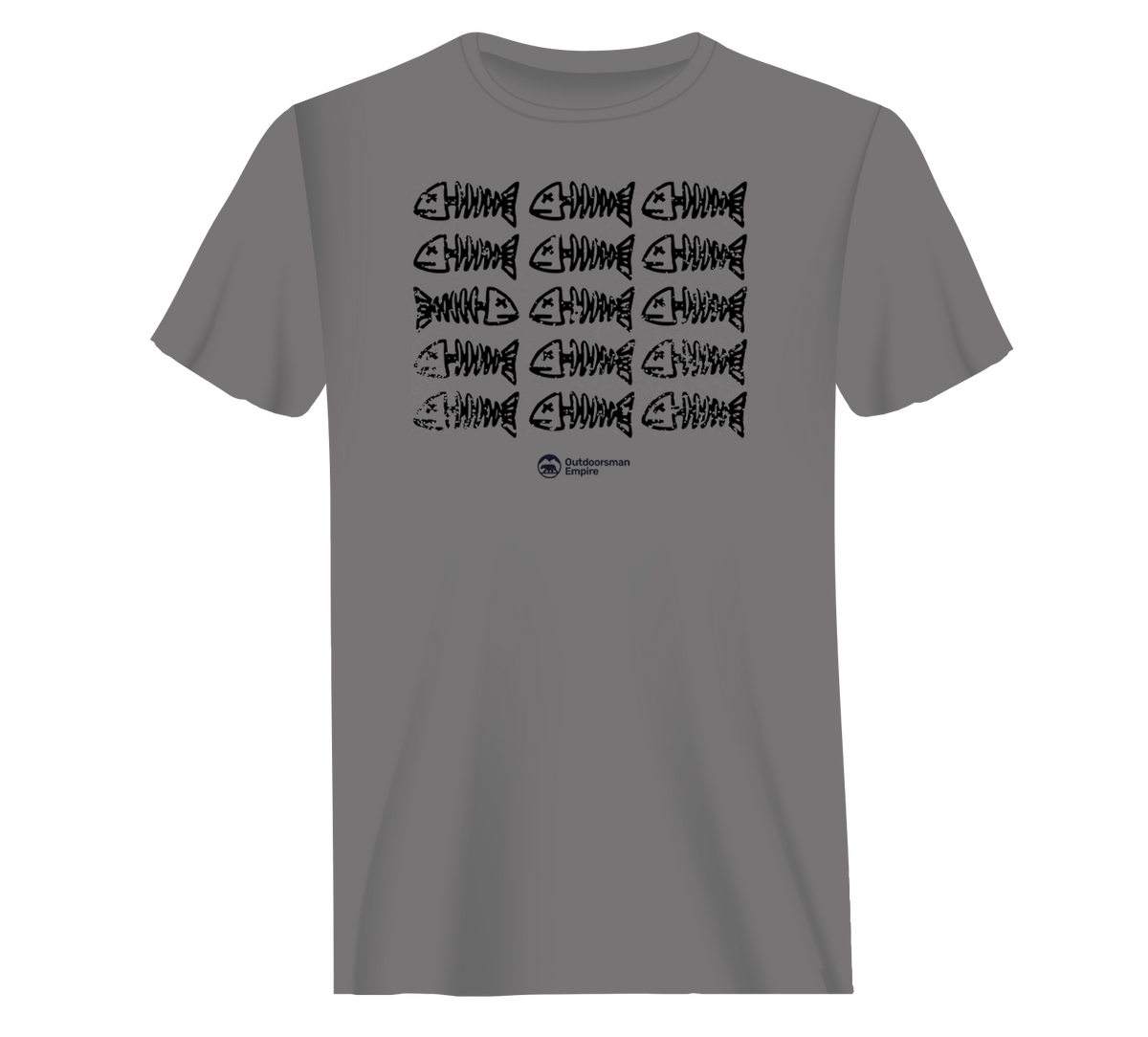 Fish Bones Man T-Shirt by Outdoorzees