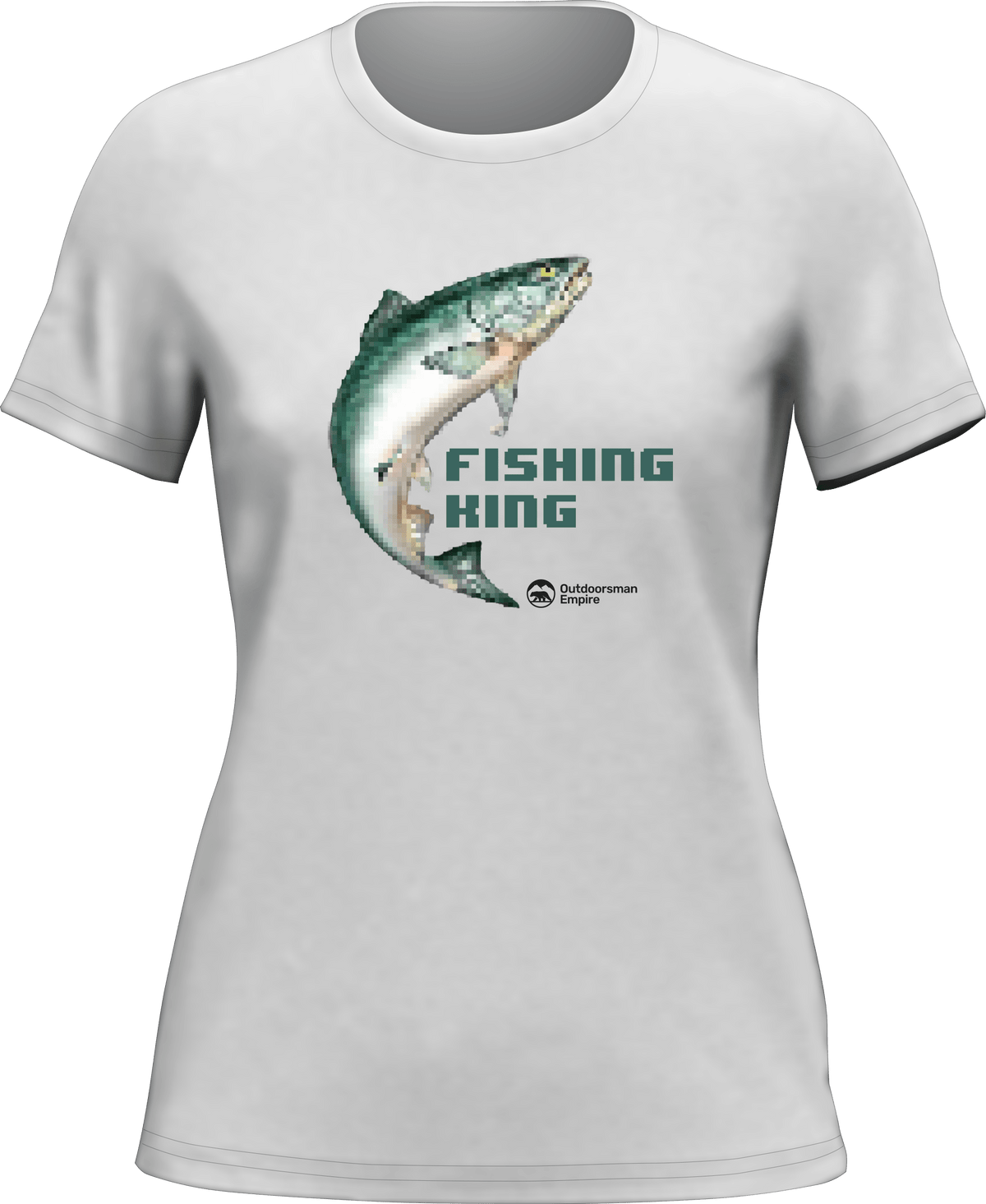 Fishing Pixelated T-Shirt for Women by Outdoorzees