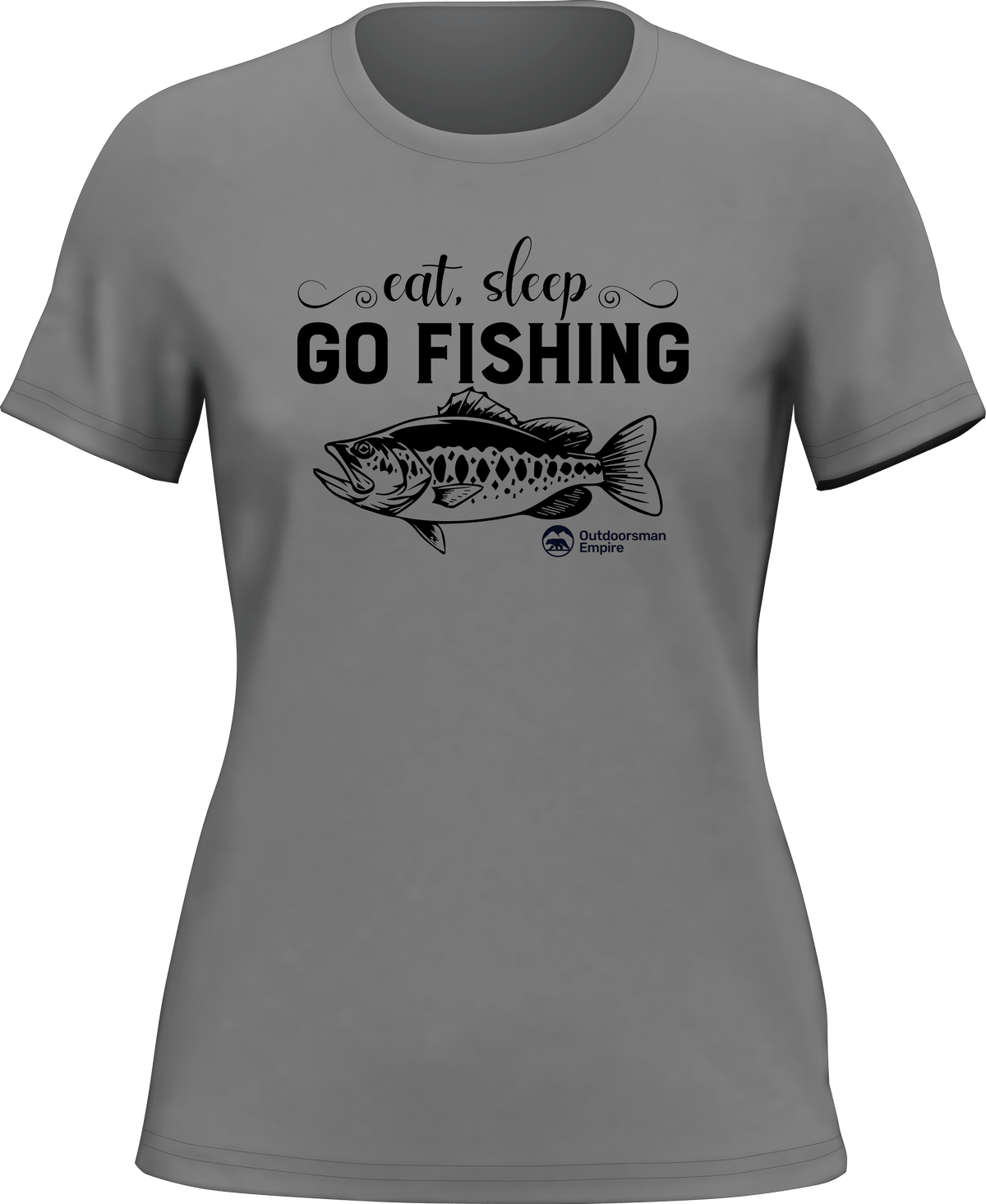 Eat Sleep Go Fishing T-Shirt for Women by Outdoorzees