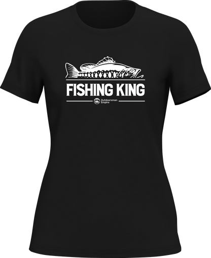 Fishing King T-Shirt for Women by Outdoorzees