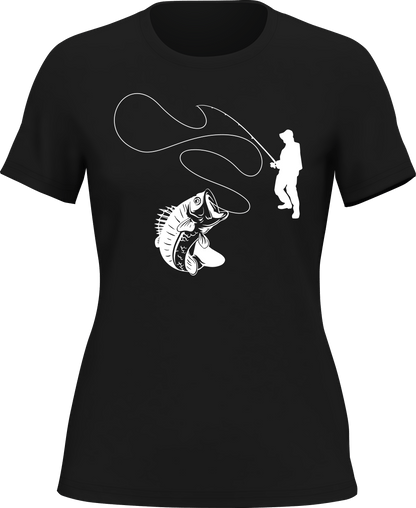 Fishing Lines T-Shirt for Women by Outdoorzees