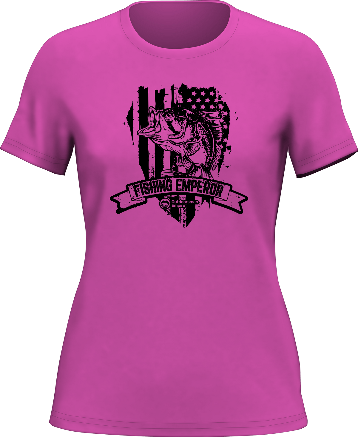 Fishing Emperor v3 T-Shirt for Women by Outdoorzees