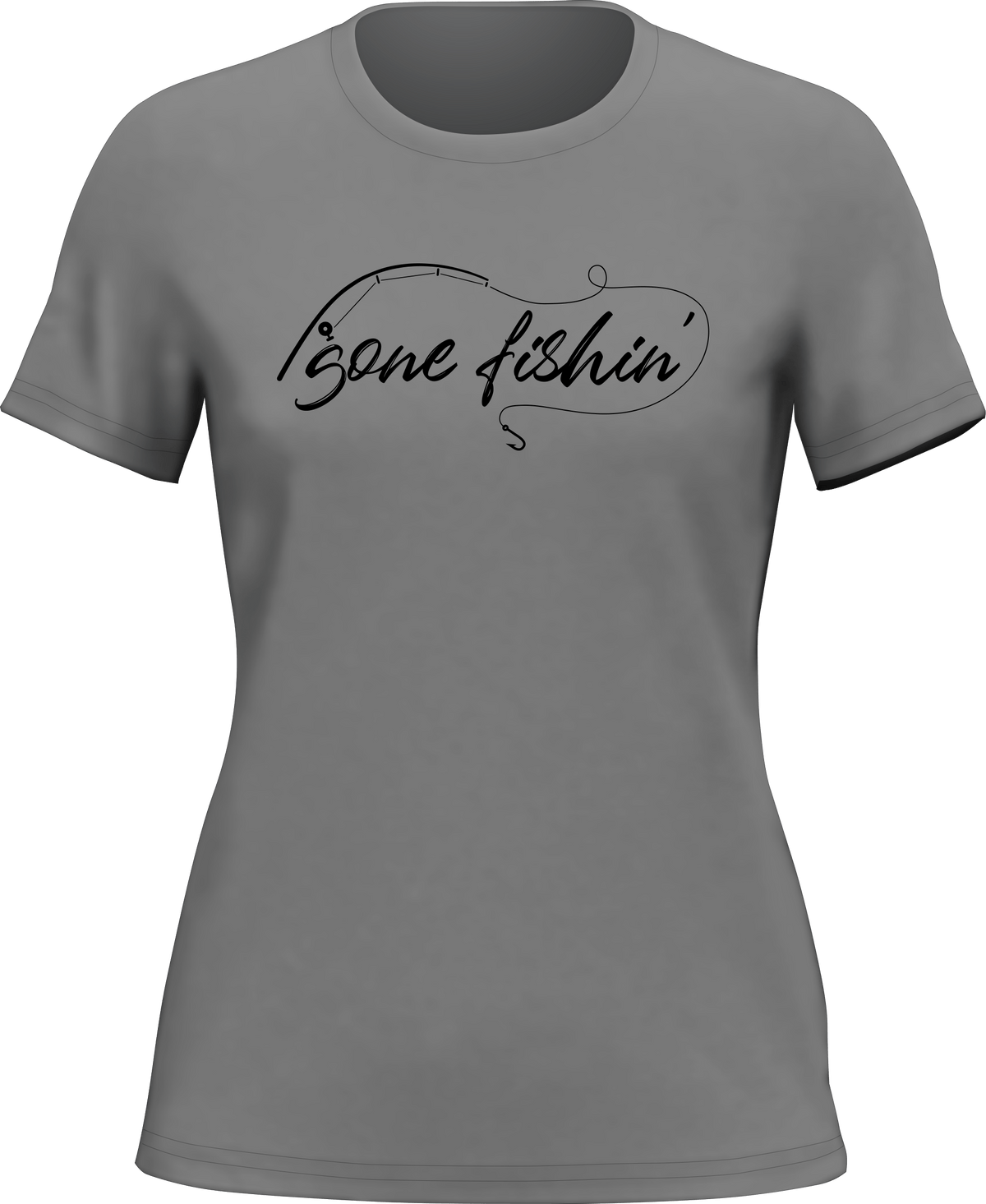 Gone Fishing v2 T-Shirt for Women by Outdoorzees