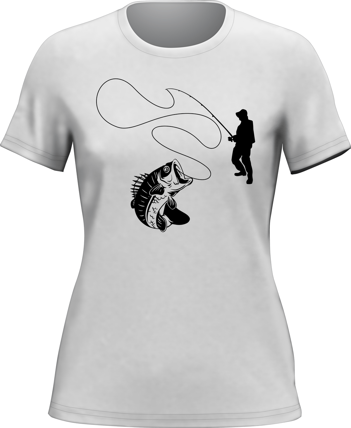 Fishing Lines T-Shirt for Women by Outdoorzees