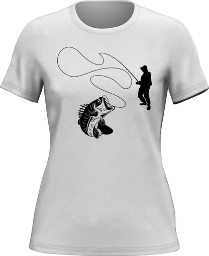 Fishing Lines T-Shirt for Women by Outdoorzees