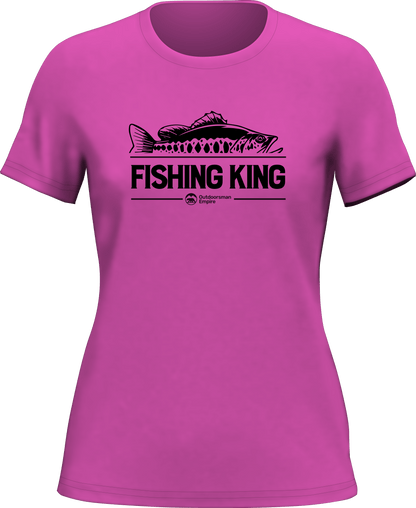 Fishing King T-Shirt for Women by Outdoorzees