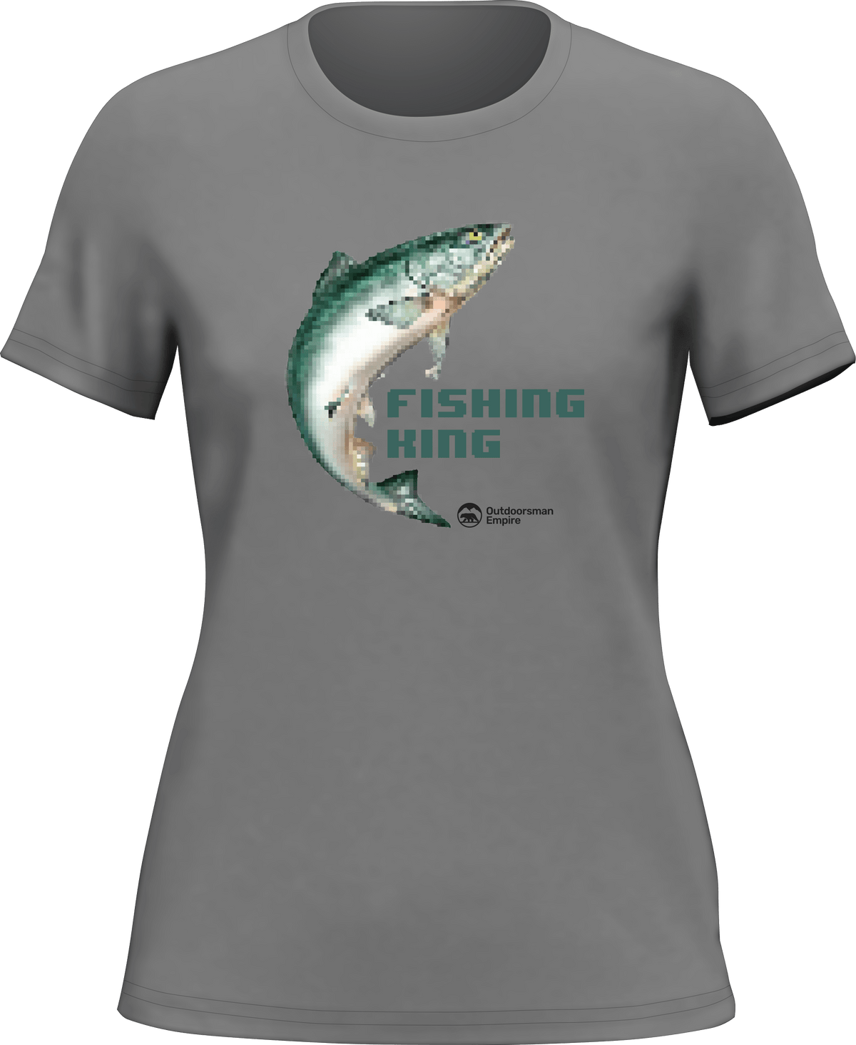 Fishing Pixelated T-Shirt for Women by Outdoorzees