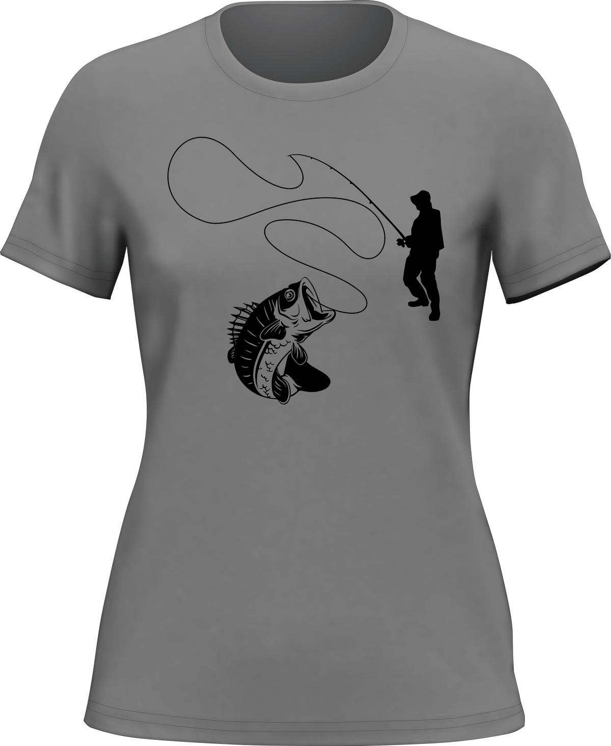 Fishing Lines T-Shirt for Women by Outdoorzees