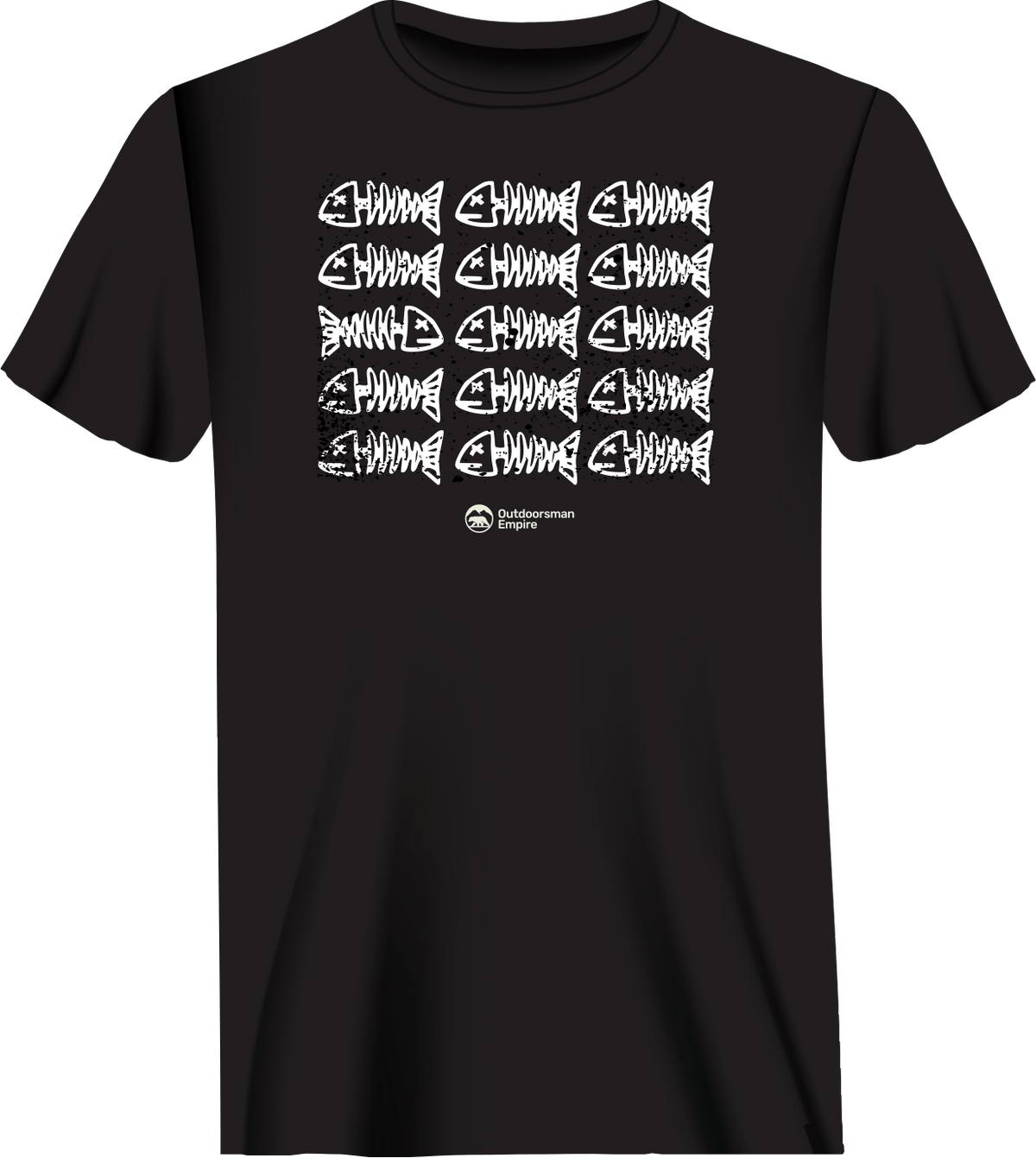 Fish Bones Man T-Shirt by Outdoorzees