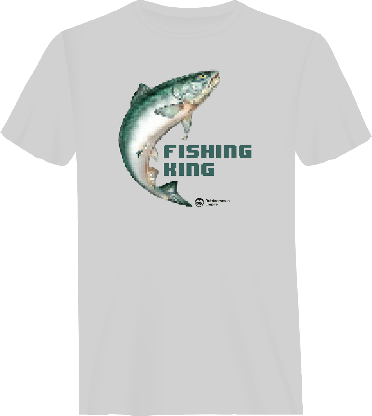 Fishing Pixelated Man T-Shirt by Outdoorzees