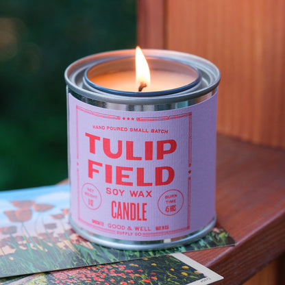 Tulip Field Soy Candle by Good & Well Supply Co.