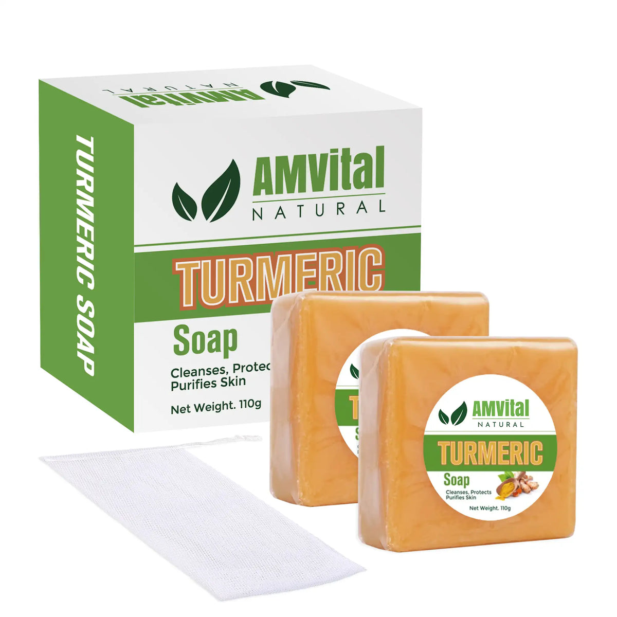 AMVital Turmeric Soap Bar for Face & Body by AMVital