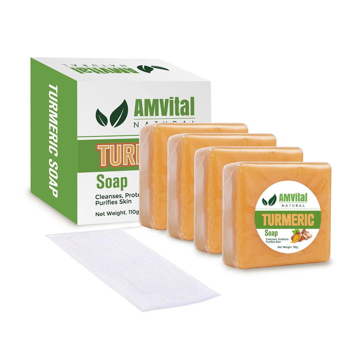 AMVital Turmeric Soap Bar for Face & Body by AMVital