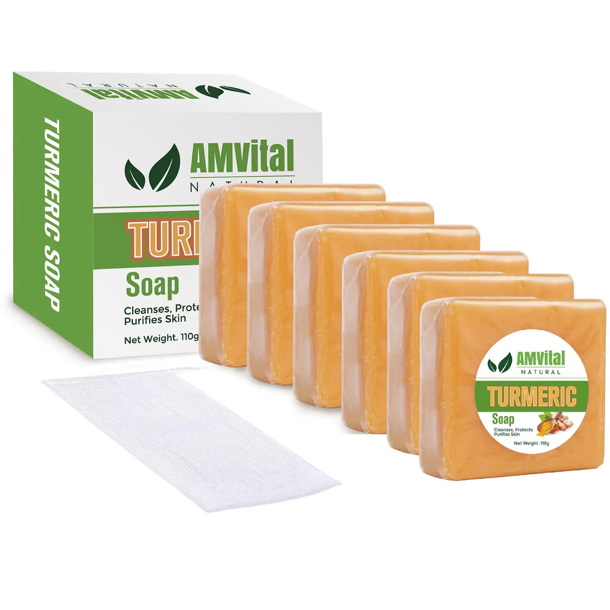 AMVital Turmeric Soap Bar for Face & Body by AMVital