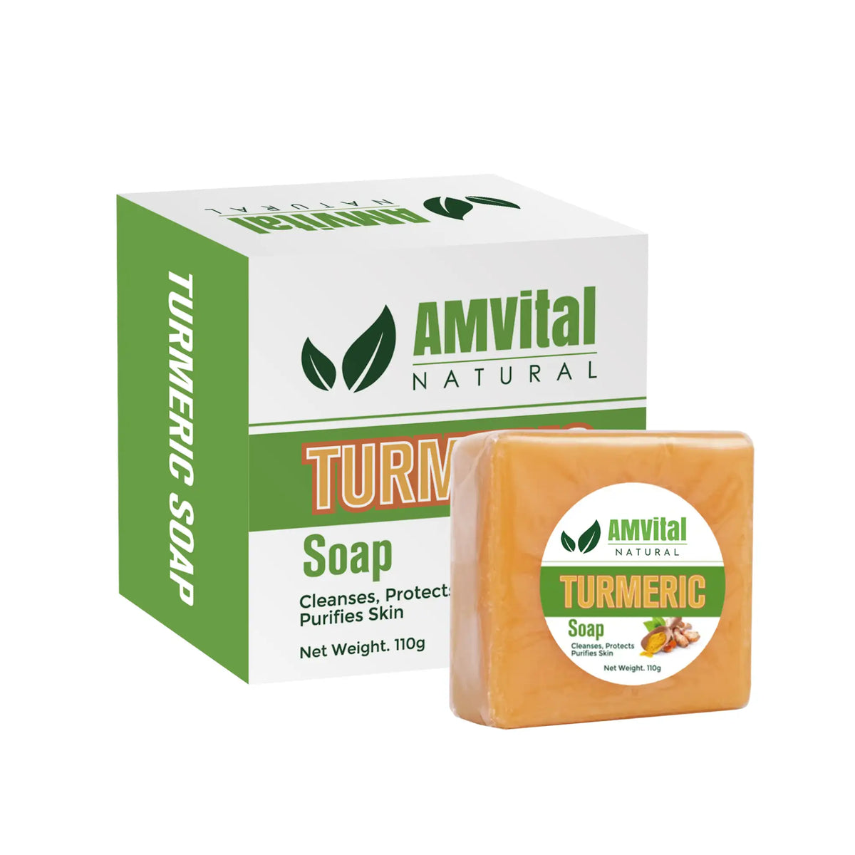 AMVital Turmeric Soap Bar for Face & Body by AMVital