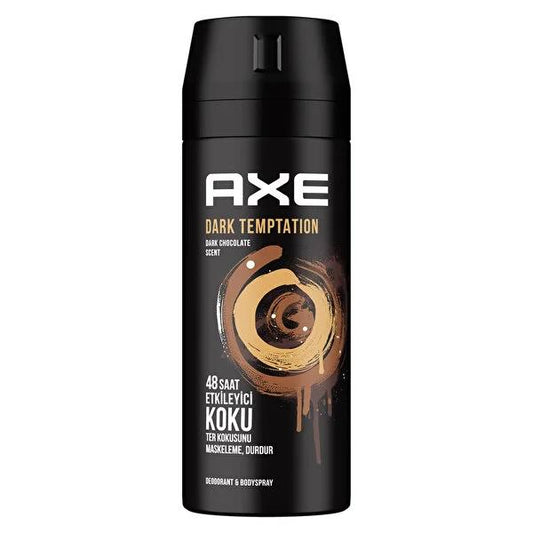 Axe Dark Temptation Deodorant & Body Spray - 48 Hour Freshness, Chocolate Scent, Male Grooming by Beauty Care Bag