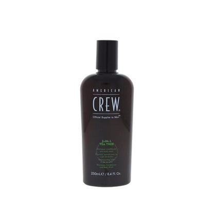 American Crew 3-in-1 Tea Tree Shampoo & Conditioner 250ml by Beauty Care Bag
