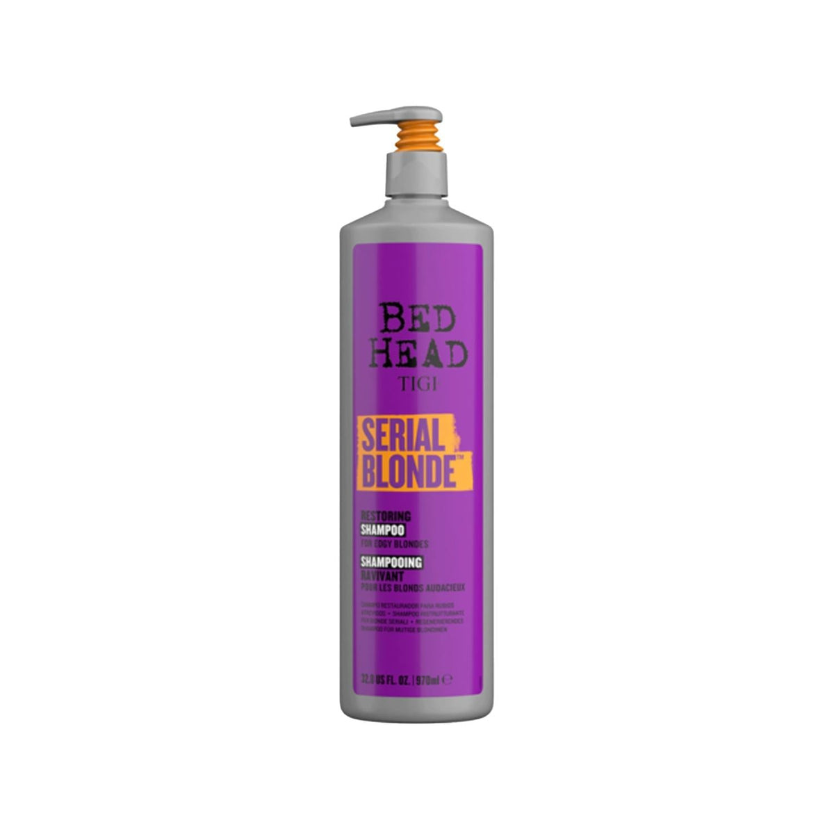 Tigi Bed Head Serial Blond Shampoo: Repairing & Brightening for Blonde Hair, 970ml - Professional Hair Repair by Beauty Care Bag