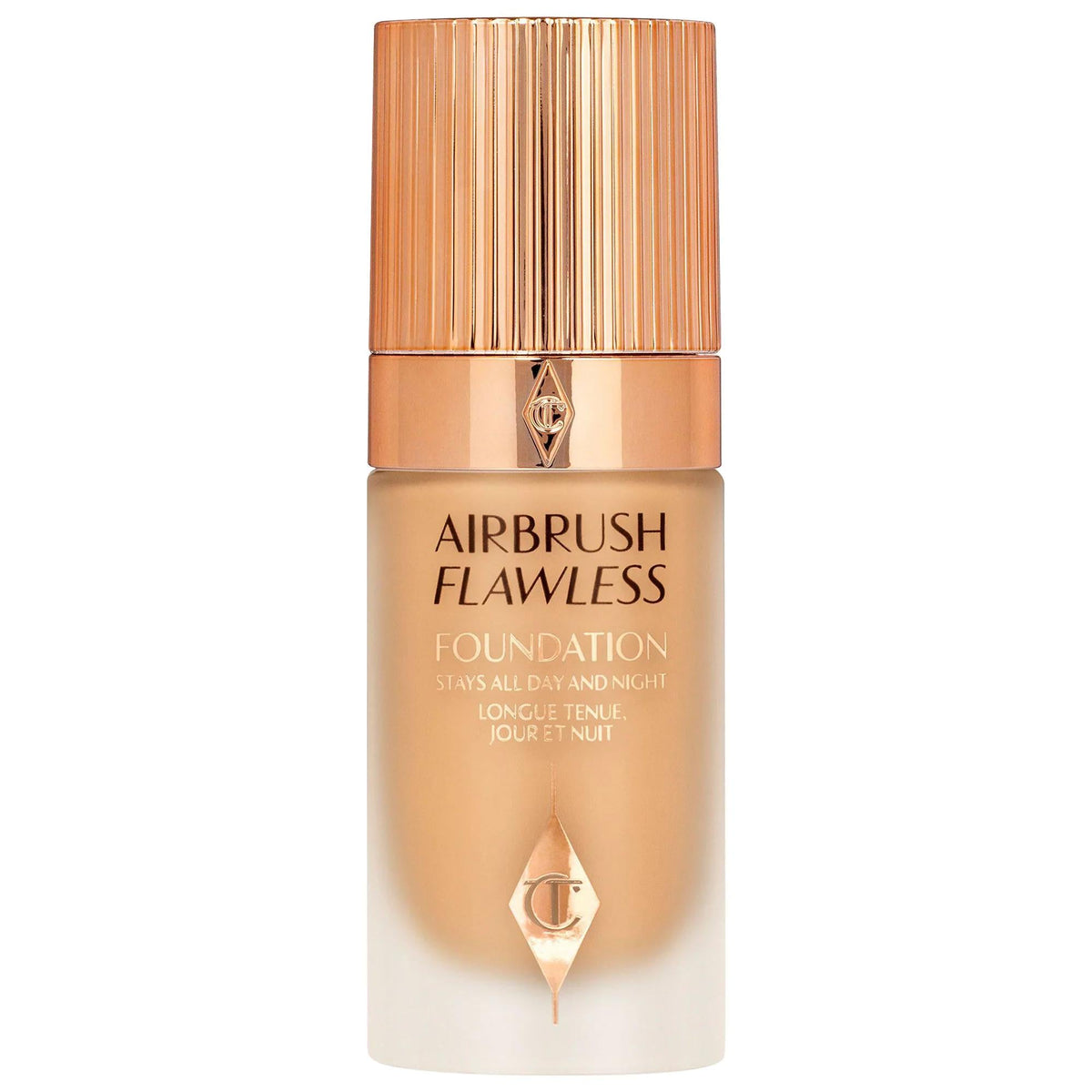 Charlotte Tilbury Airbrush Flawless Foundation: Full Coverage, Longwear, Matte Finish & Hydrating - Vegan Foundation for All Skin Types by Beauty Care Bag