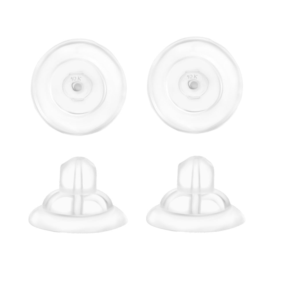 Universal EZback Earring Backs Soft Clear Silicone by Massete