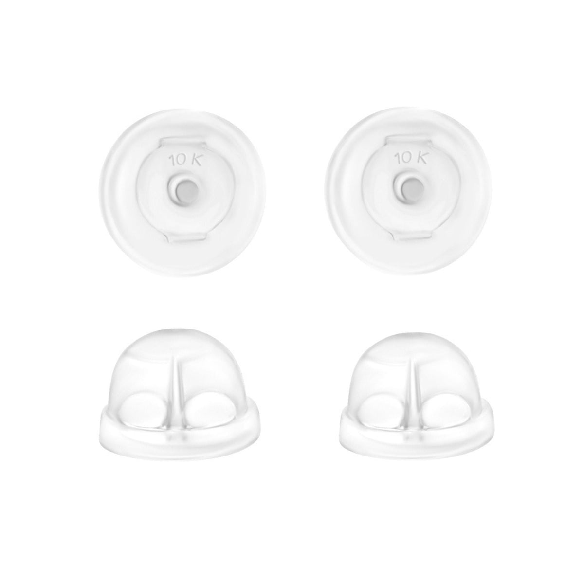 Universal EZback Earring Backs Soft Clear Silicone by Massete
