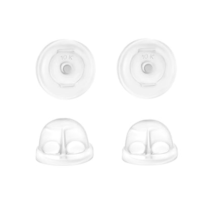 Universal EZback Earring Backs Soft Clear Silicone by Massete