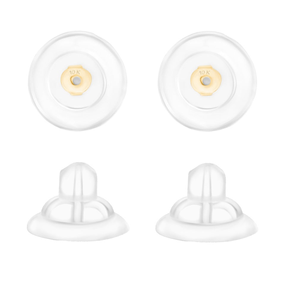 Universal EZback Earring Backs Soft Clear Silicone by Massete
