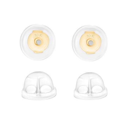 Universal EZback Earring Backs Soft Clear Silicone by Massete