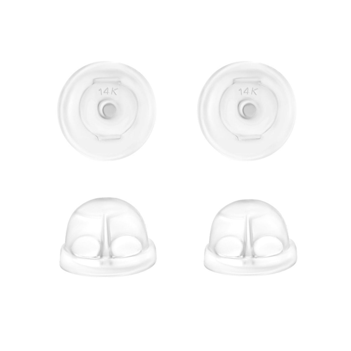 Universal EZback Earring Backs Soft Clear Silicone by Massete